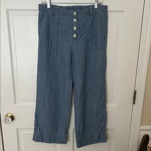 J.Jill denim Tencel wide leg pants
